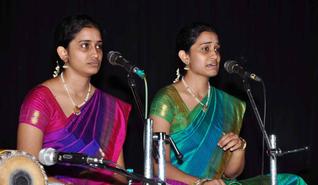 Twin charmsArchana and Aarathi performing in Visakhapatnam.PHOTO: C.V SUBRAHMANYAM